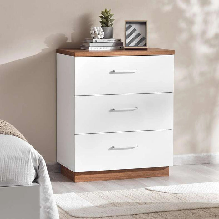 Sunrise Chest Of 3 Drawer - White Gloss