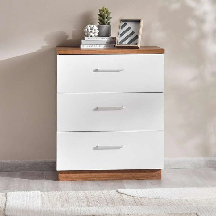 Sunrise Chest Of 3 Drawer - White Gloss