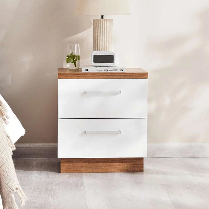 Sunrise Night Stand - White Gloss