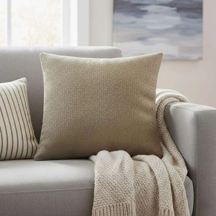 Sunset Maze Indoor / Outdoor Filled Cushion 50X50 Cm- Brown
