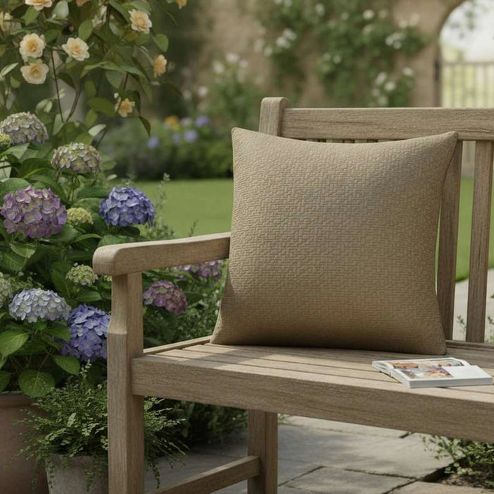 Sunset Maze Indoor / Outdoor Filled Cushion 50X50 Cm- Brown