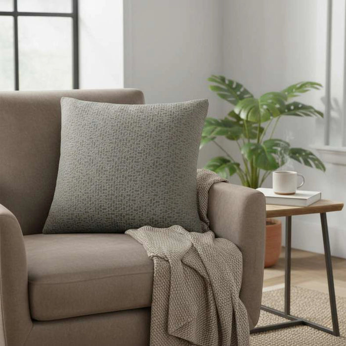 Sunset Maze Indoor / Outdoor Filled Cushion 50X50 Cm-Grey