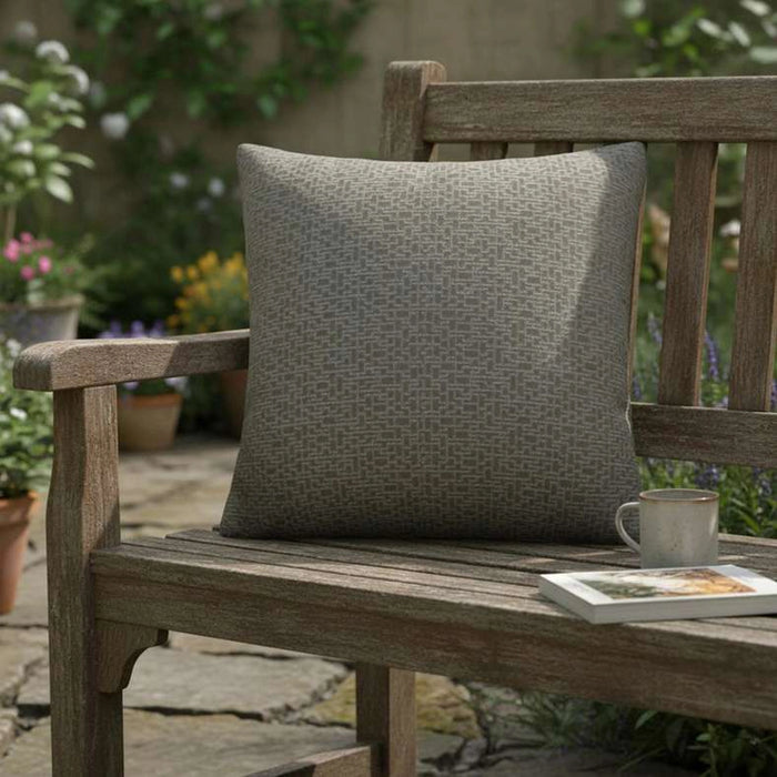 Sunset Maze Indoor / Outdoor Filled Cushion 50X50 Cm-Grey