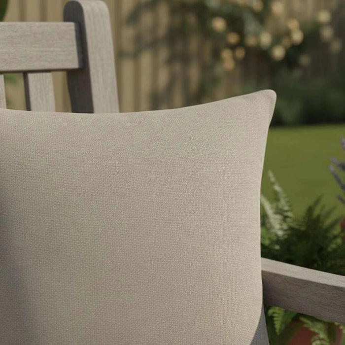 Sunset Textured Indoor / Outdoor Filled Cushion 50X50 Cm- Cream