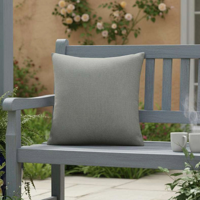 Sunset Textured Indoor / Outdoor Filled Cushion 50X50 Cm- Grey