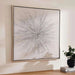Supernova Framed Canvas Art 100X100cm - Silver Pan Home