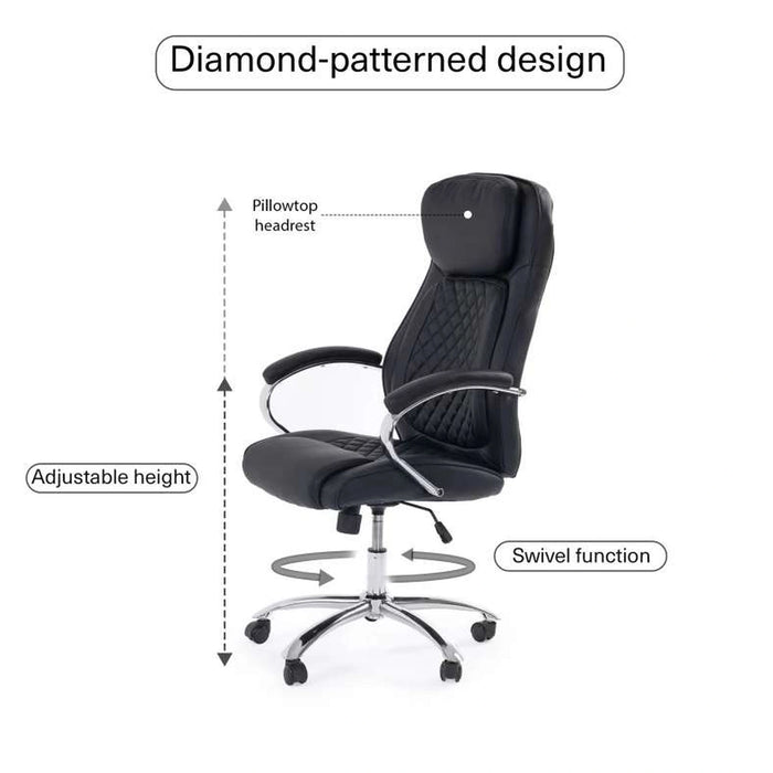 Superrig Office High Back Chair -Black