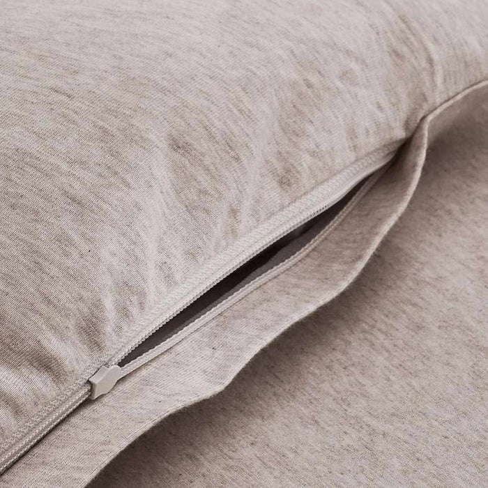 Supersoft Heather Jersey 3-Piece King Duvet Cover Set 230X220Cm - Beige