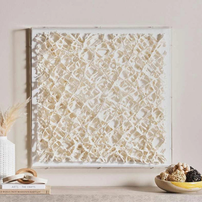 Suppostition Handmade Shadow Box 80X80Cm - Off White