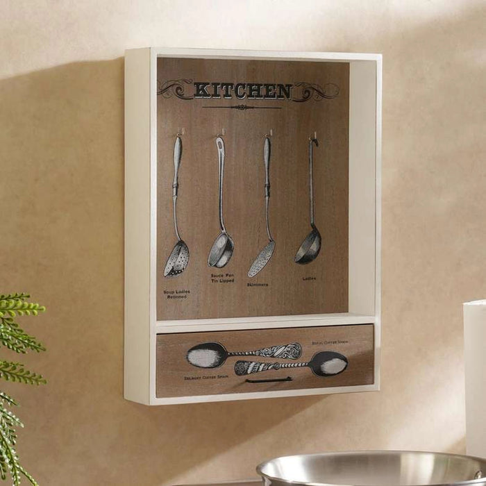 Sybil Kitchen Shelf 30X8X40Cm - Brown