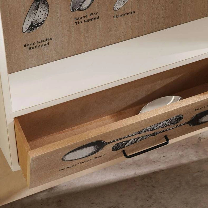 Sybil Kitchen Shelf 30X8X40Cm - Brown