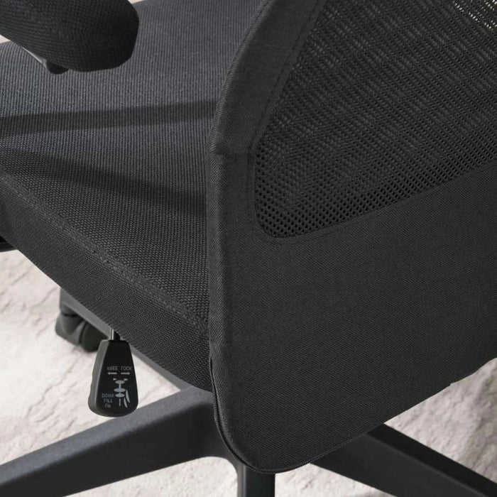 Sylphy Office High Back Chair Mesh And Fabric - Black Pan Home