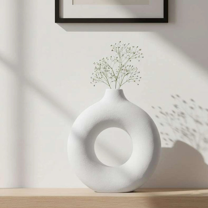 Sylvan Fibre Glass Vase 18X47X53Cm - White