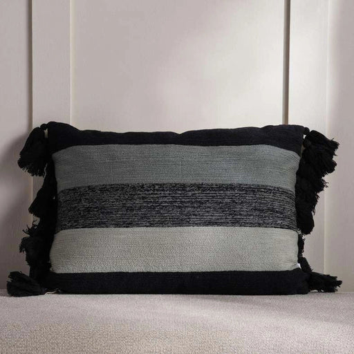 Symphony Embellished Down Alternartive Filled Cushion 35X50Cm - Black PAN HOME