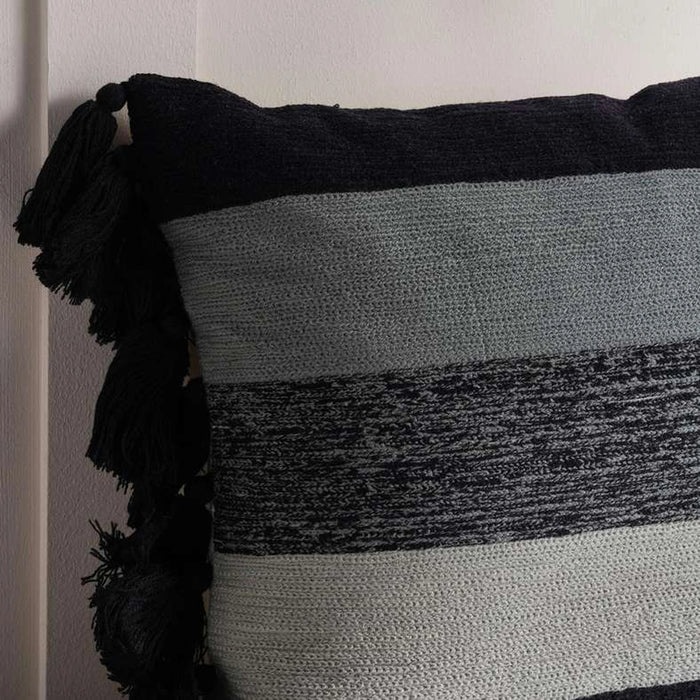 Symphony Embellished Down Alternartive Filled Cushion 35X50Cm - Black
