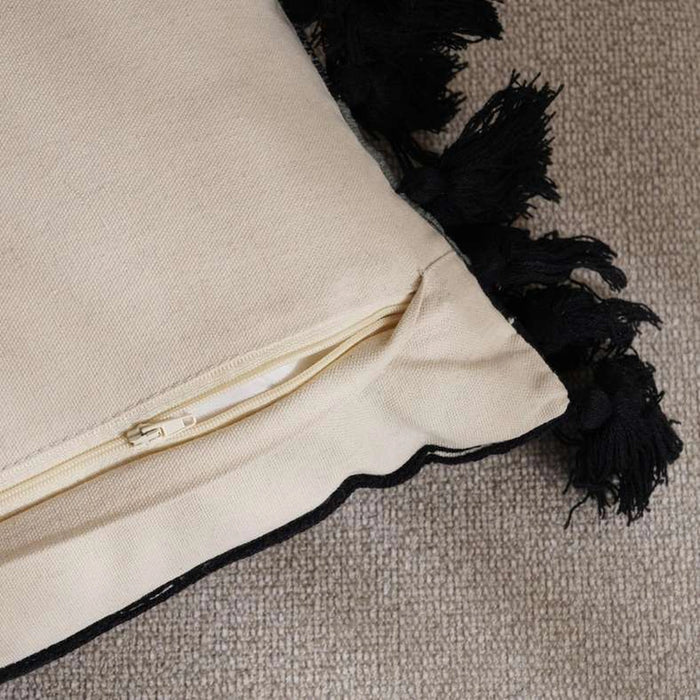Symphony Embellished Down Alternartive Filled Cushion 35X50Cm - Black