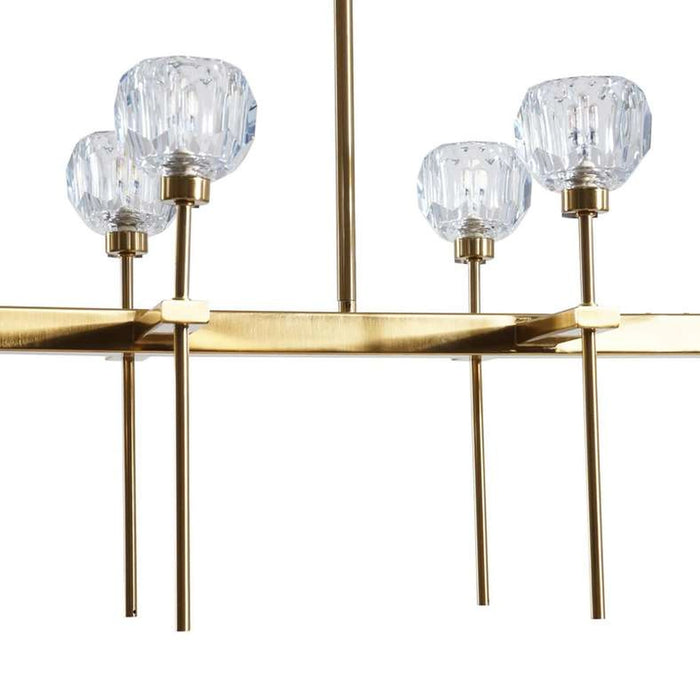 Synergy Bright 12-Light G9 Chandelier 152X33Cm - Brass