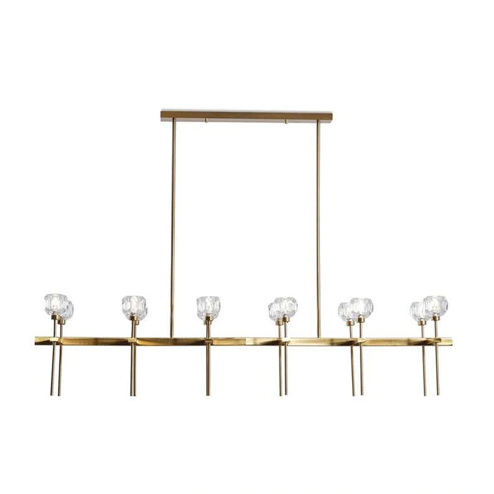 Synergy Bright 12-Light G9 Chandelier 152X33Cm - Brass