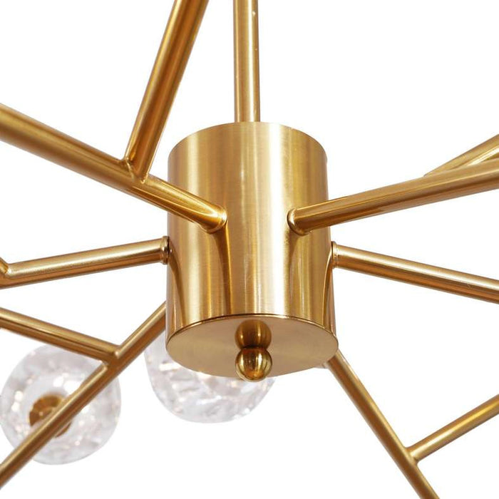 Synergy Bright 18-Light G9 Chandelier Dia90Cm - Brass