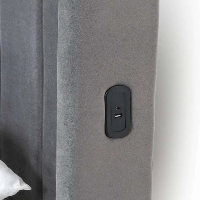 Syran King Bed - Grey Pan Home