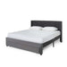 Syran Smart Queen Bed With 1 Drawer - Grey Pan Home