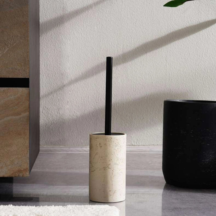 Tabinda Toilet Brush Holder Dia10.7X15.8Cm - Beige