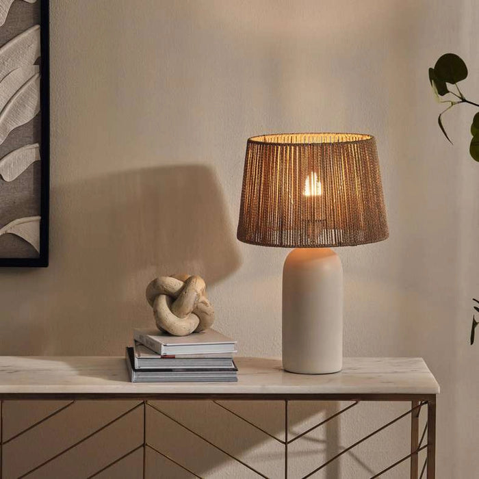 Taegan E-27 Ceramic Table Lamp Dia 30X46.5Cm - Natural