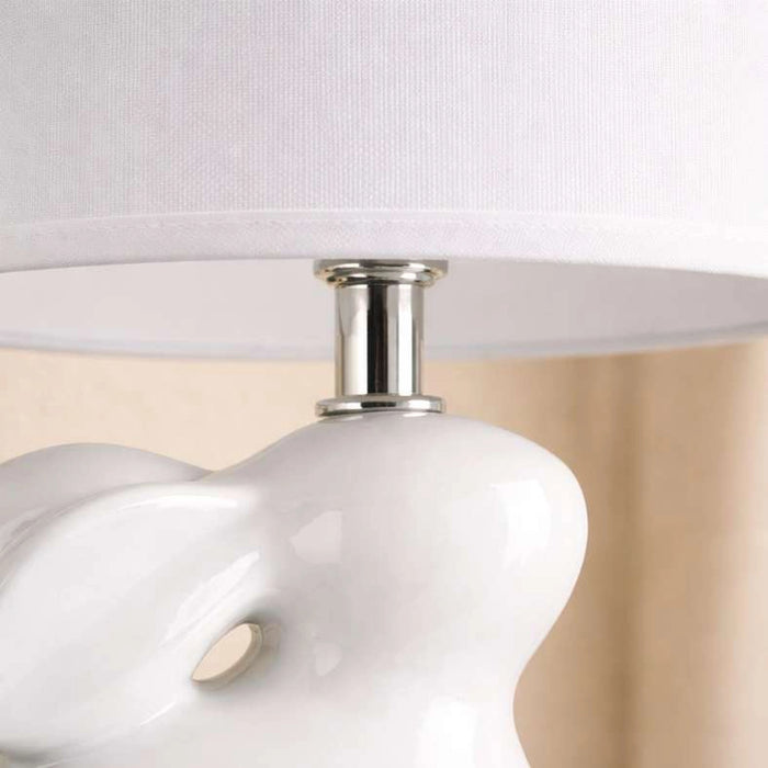 Taffle E14 Bunny Ceramic Table Lamp 20X13.5X33.5Cm - White