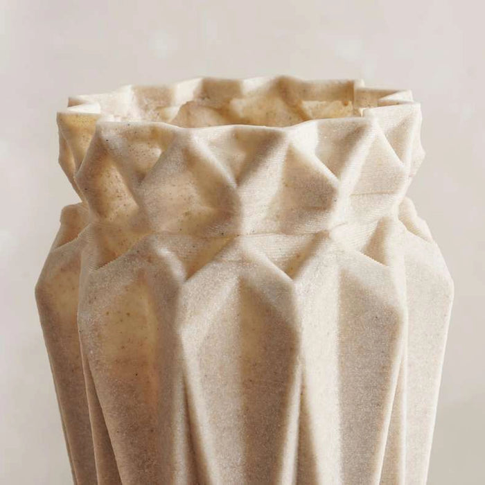 Talia Polyresin Decor Vase 19.5X19.5X32Cm - Beige