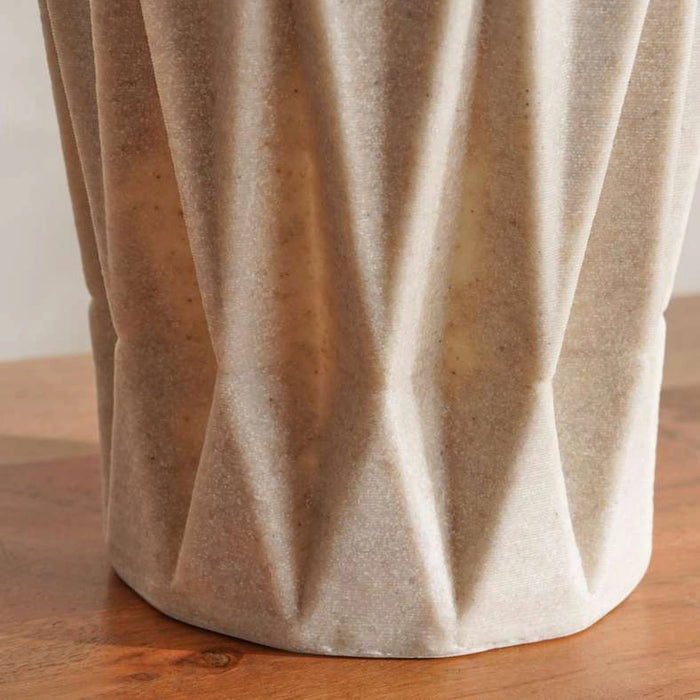 Talia Polyresin Decor Vase 19.5X19.5X32Cm - Beige