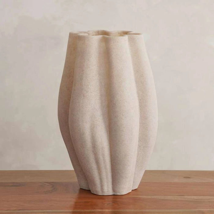 Talia Polyresin Decor Vase 22X20X34.5Cm - Beige