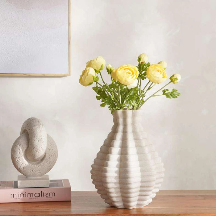 Talia Polyresin Decor Vase 25X25X24Cm - Beige