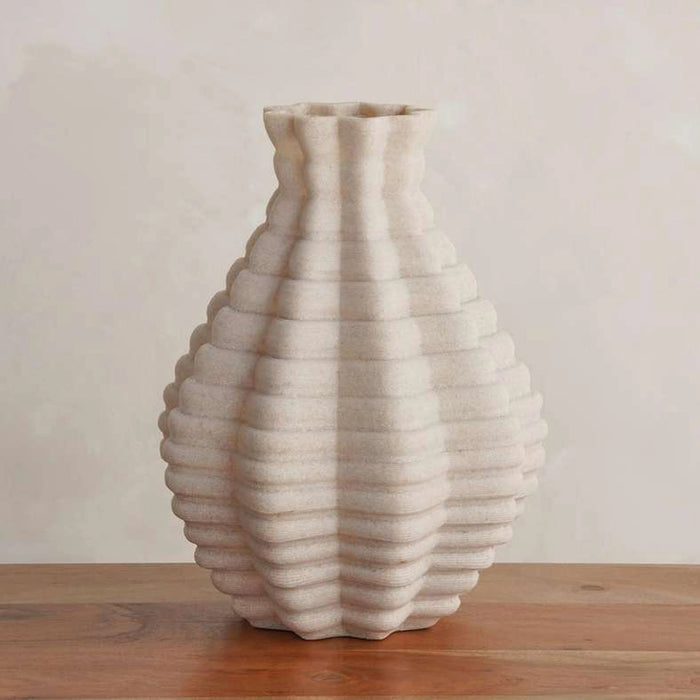 Talia Polyresin Decor Vase 25X25X24Cm - Beige