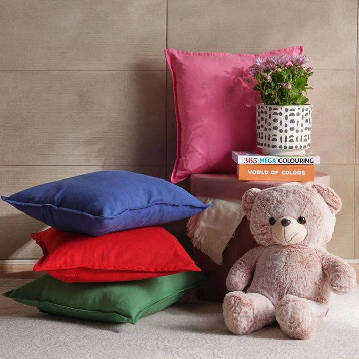Tami Solid Cushion Cover 45X45Cm - Pink