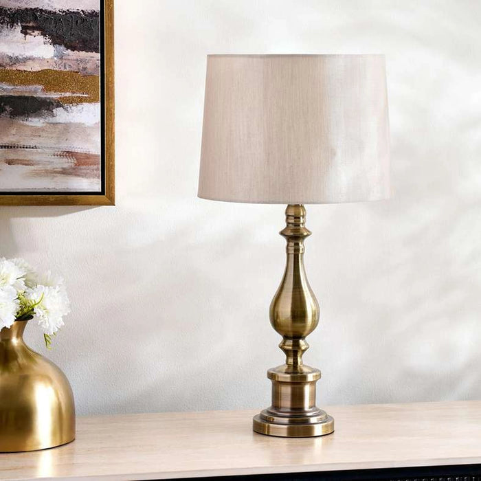 Tamonte E27 Metal Table Lamp Dia 28X55Cm - Bronze