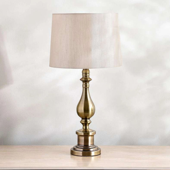Tamonte E27 Metal Table Lamp Dia 28X55Cm - Bronze