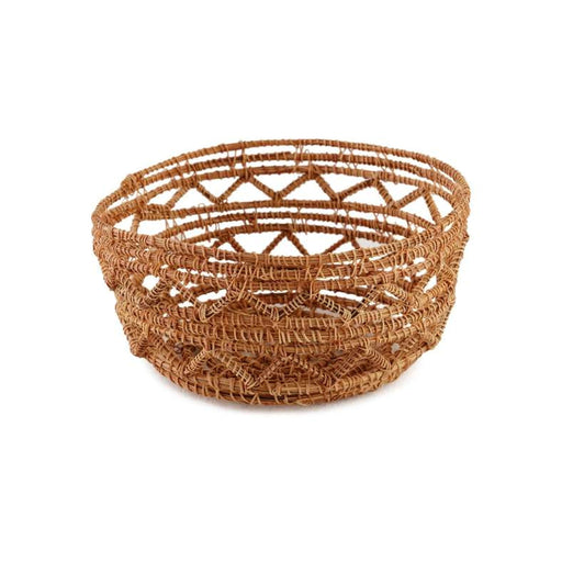 Tan Decorative Basket Dia17X9Cm - Natural Pan Home