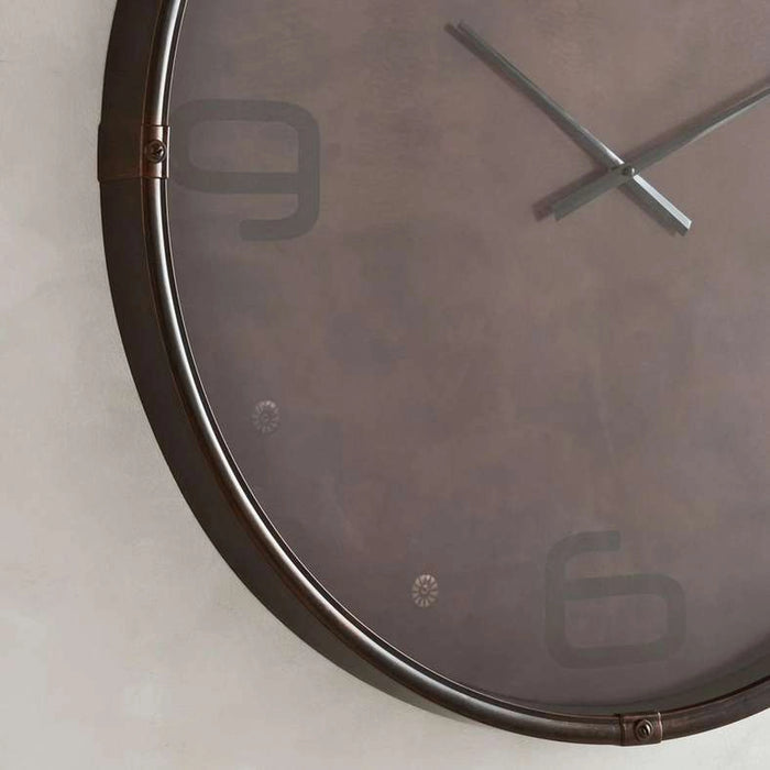 Tanner Wall Clock Dia 76Cm - Brown