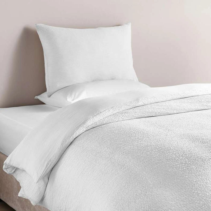 Tansy 3- Piece Seersucker King Duvet Cover Set 230X220Cm - White