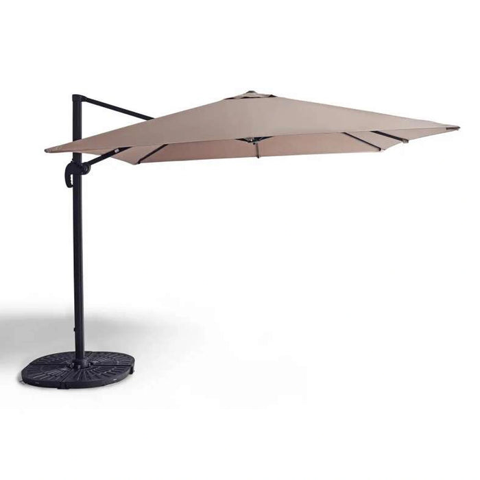 Taral Outdoor Umbrella With Base - Taupe