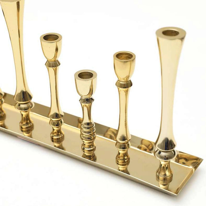 Tariq 9Taper Candle Holder 62X11X23Cm-Gold