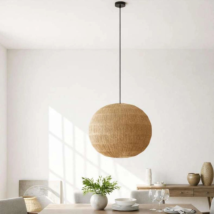 Tarra E27 Jute Pendant Lamp Dia 63Cm - Natural