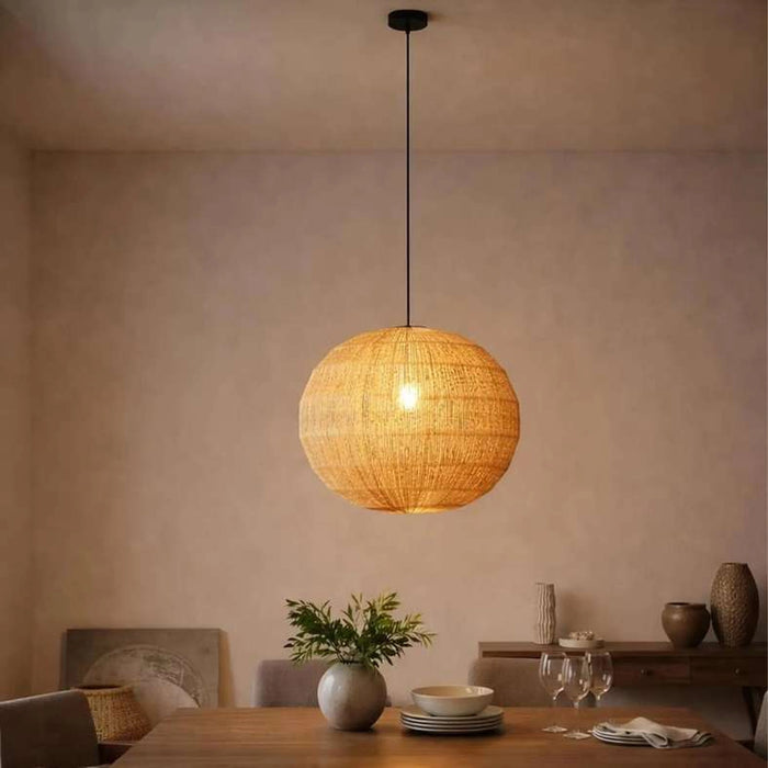 Tarra E27 Jute Pendant Lamp Dia 63Cm - Natural