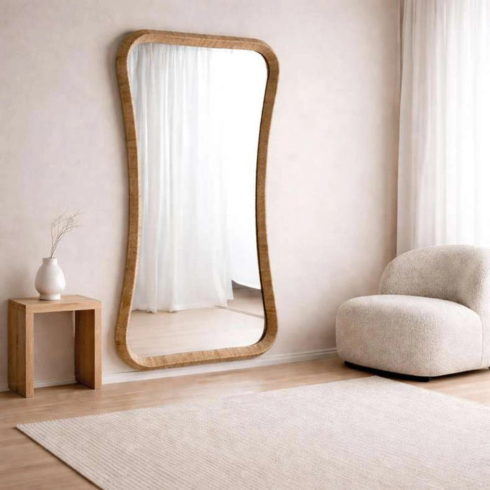 Tarra Jute Leaner Floor Mirror 120X200Cm - Natural