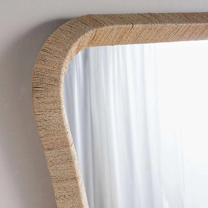 Tarra Jute Leaner Floor Mirror 120X200Cm - Natural