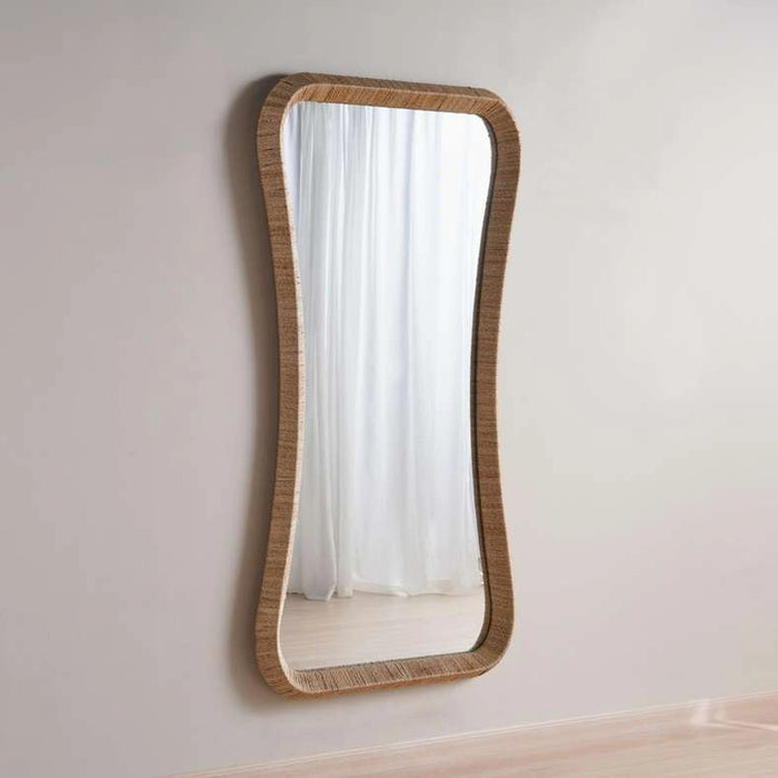 Tarra Jute Leaner Floor Mirror 180X90Cm - Natural