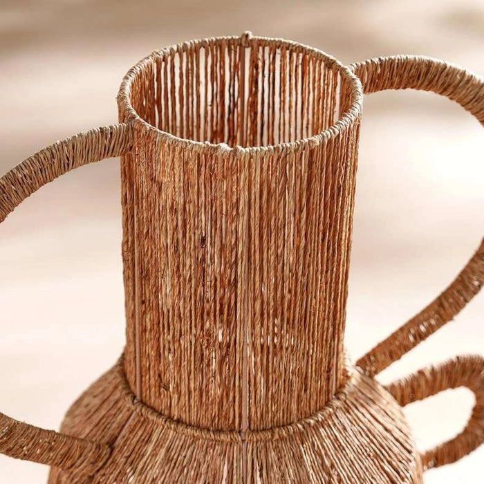 Tarra Jute Vase With Two Handles 42X26X46Cm - Natural