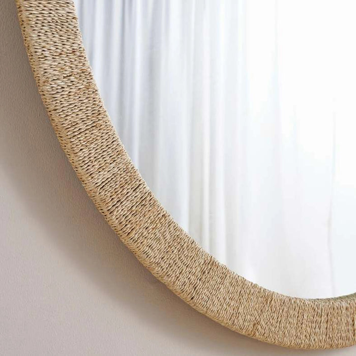 Tarra Jute Wall Mirror Dia 120Cm - Natural