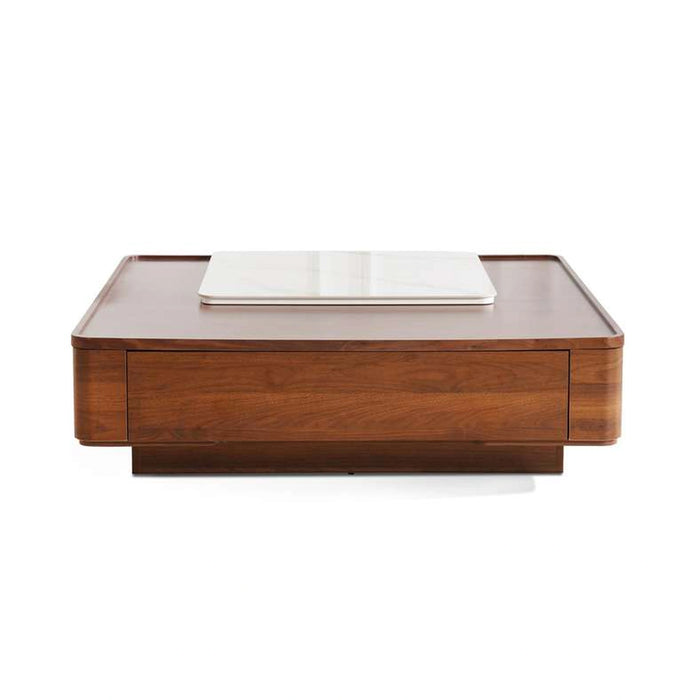 Tarsus Coffee Table With Lift Top Veneer - White Walnut