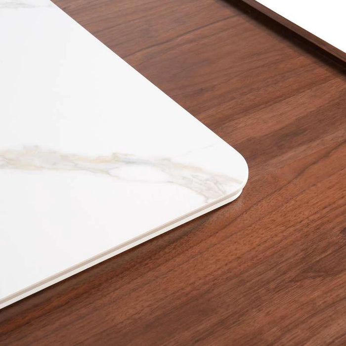 Tarsus Coffee Table With Lift Top Veneer - White Walnut
